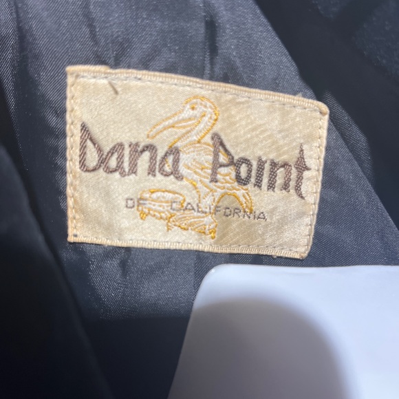 Vintage 80s Dana Point of CA Velvet Blazer Jacket, Excellent Shape, Black - Picture 5 of 5